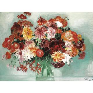 Jean-Gabriel Domergue - Bouquet De Fleurs