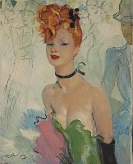 Jean-Gabriel Domergue - Brigitte aux Ambassadeurs, Deauville