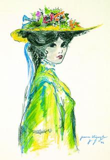 Jean Gabriel Domergue - Jeune élégante