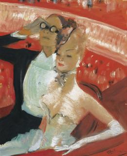 Jean-Gabriel Domergue - La Loge À L\'Opéra