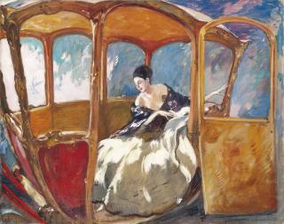 Jean-Gabriel Domergue - La Princess Ruspoli dans son carrosse