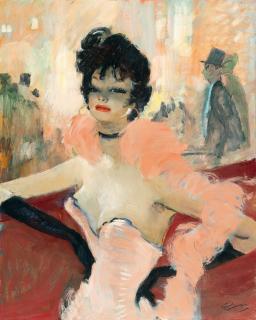 Jean-Gabriel Domergue - „Le boa rose“