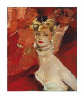 Jean-Gabriel Domergue - Micheline aux Ambassadeurs 