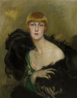 Jean Gabriel Domergue - Portrait of an elegant lady