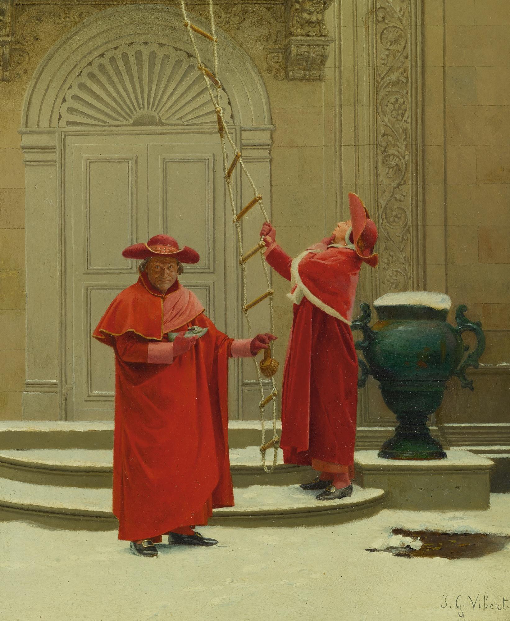 Jean-Georges Vibert - French convicting Proofs
