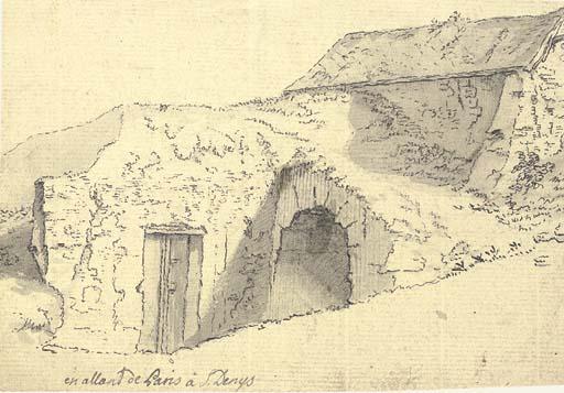 Jean-Georges Wille - Part of the old walls of Paris