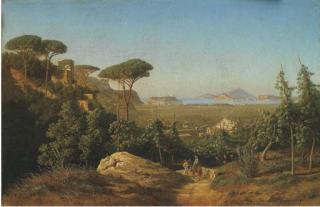 Jean Grossgasteiger - Napoli, Capo Posillipo Con Ischia Sullo Sfondo