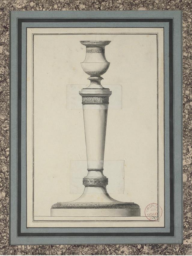 Jean-Guillaume Moitte - Design for a candlestick