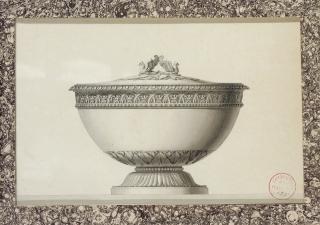 Jean-Guillaume Moitte - Design for a tureen crowned with two griffons