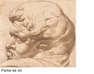 Jean-Guillaume Moitte - Tête D\'Un Homme, de Profil À Gauche