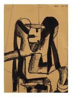 Jean Helion - Deux Etudes pour illustration Chêne et Chien de Raymond Queneau (deux œuvres)