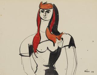 Jean Hélion - Fille Aux Cheveux Rouges