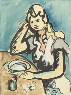 Jean Helion - Sans titre (Portrait de Pegeen Guggenheim)