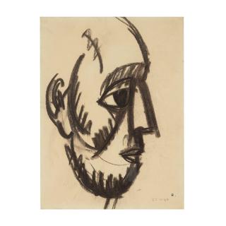 Jean Helion - Tête de profil, Jambe et Pied (recto-verso)