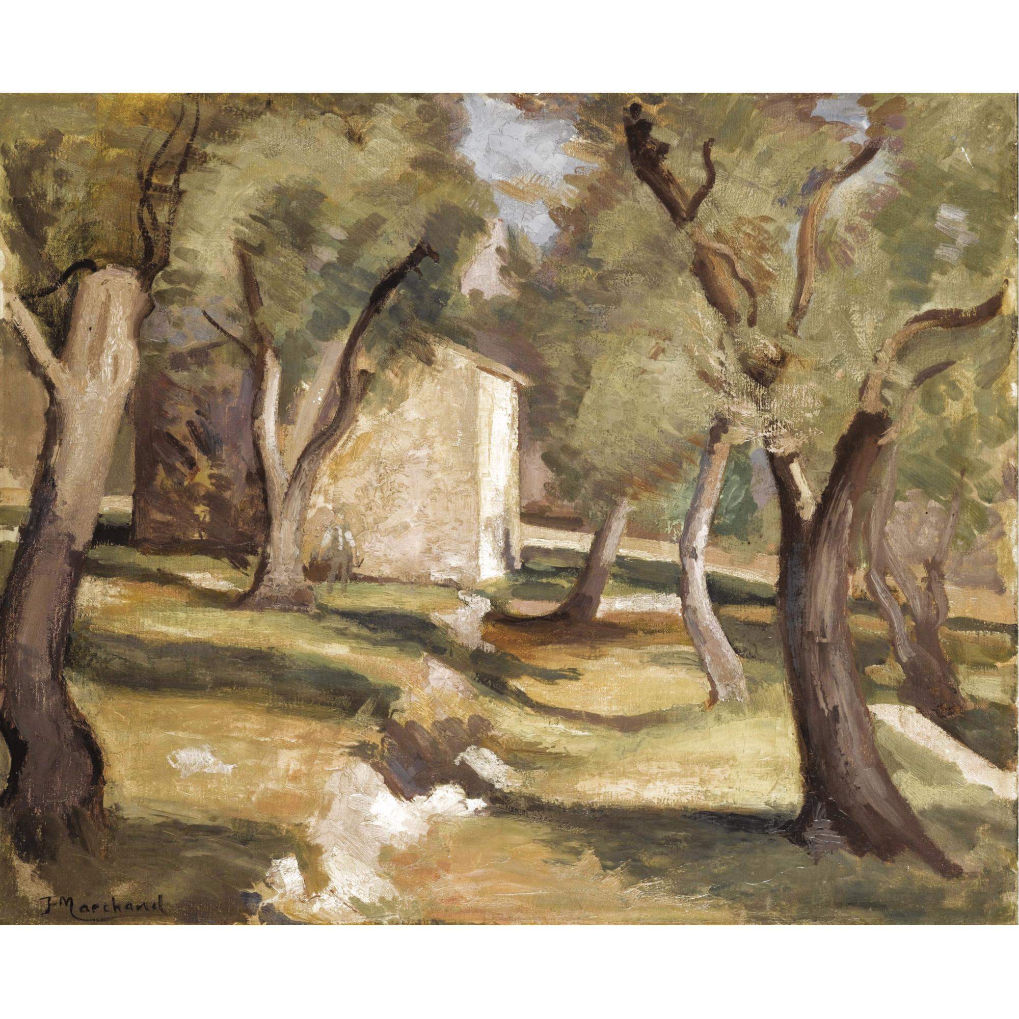 Jean-Hippolyte Marchand - Paysage Avec Oliviers