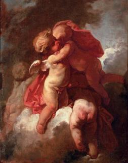 Jean-Honoré Fragonard - Four putti on a cloud