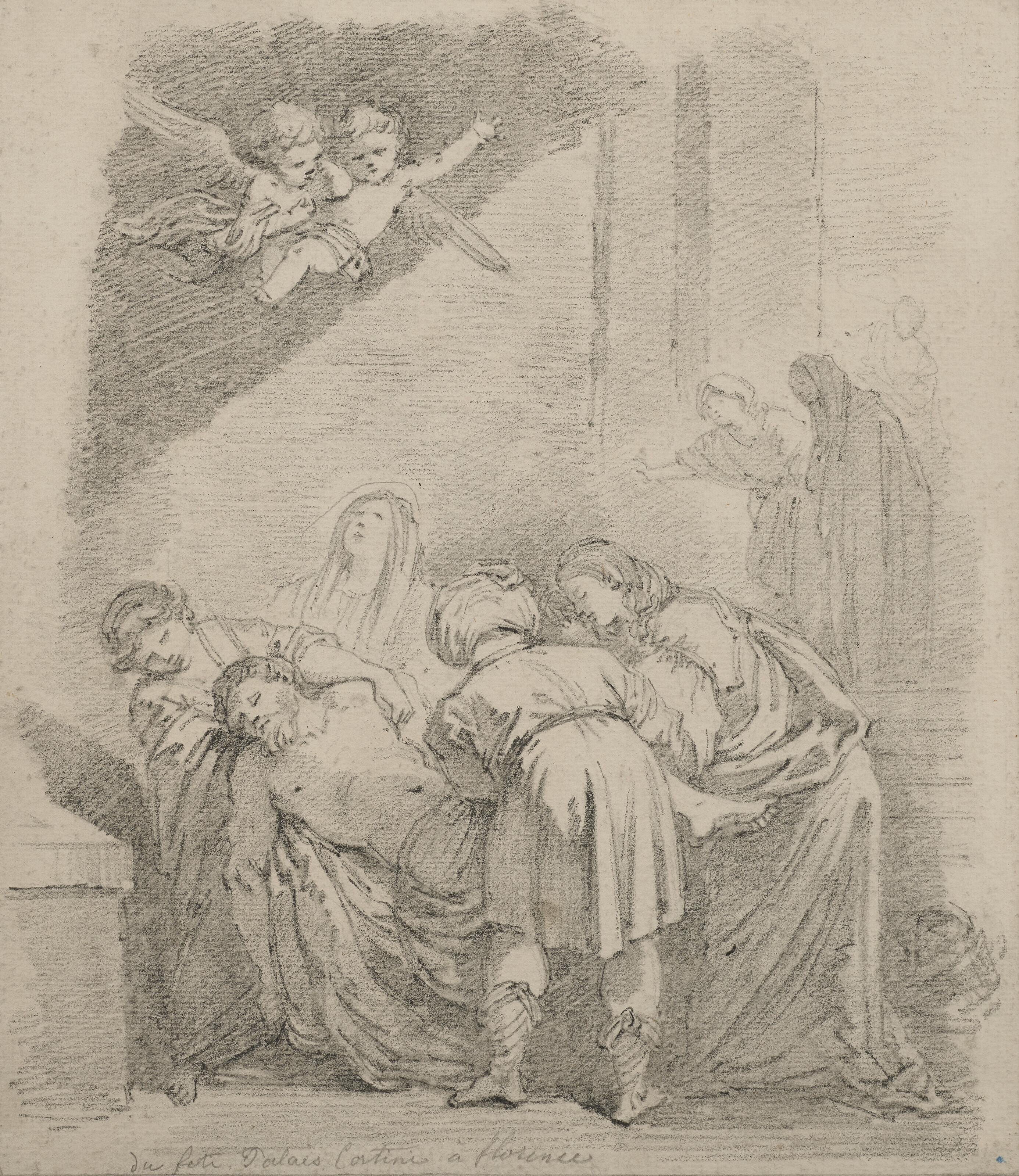 Jean-Honoré Fragonard - La Mise Au Tombeau, D\'Après Domenico Feti