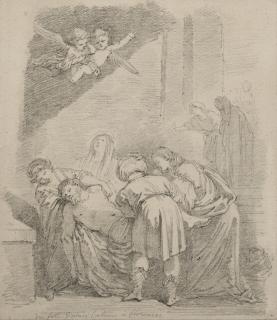Jean-Honoré Fragonard - La Mise Au Tombeau, D\'Après Domenico Feti