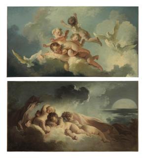 Jean-Honoré Fragonard - Le Jour (Day); La Nuit (Night)