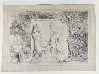 Jean-Honoré Fragonard - Plate from Quatre Bacchanales or Jeux de satyres