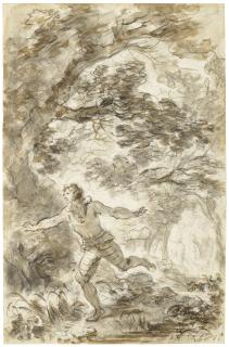 Jean-Honoré Fragonard - Ruggiero desperately seeking Angelica everywhere (Orlando furioso, XI, 6-9)