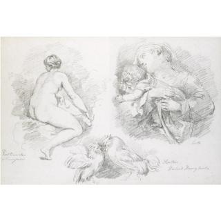 Jean-Honoré Fragonard - Sheet Of Studies After Veronese, Bassano And Lotto
