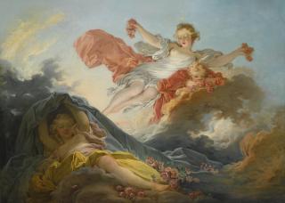 Jean-Honoré Fragonard - The Goddess Aurora  Triumphing Over Night