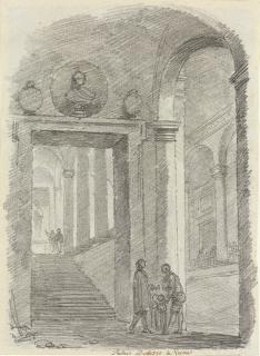 Jean-Honoré Fragonard - The interior of the Palazzo Marcellino Durazzo, Genoa