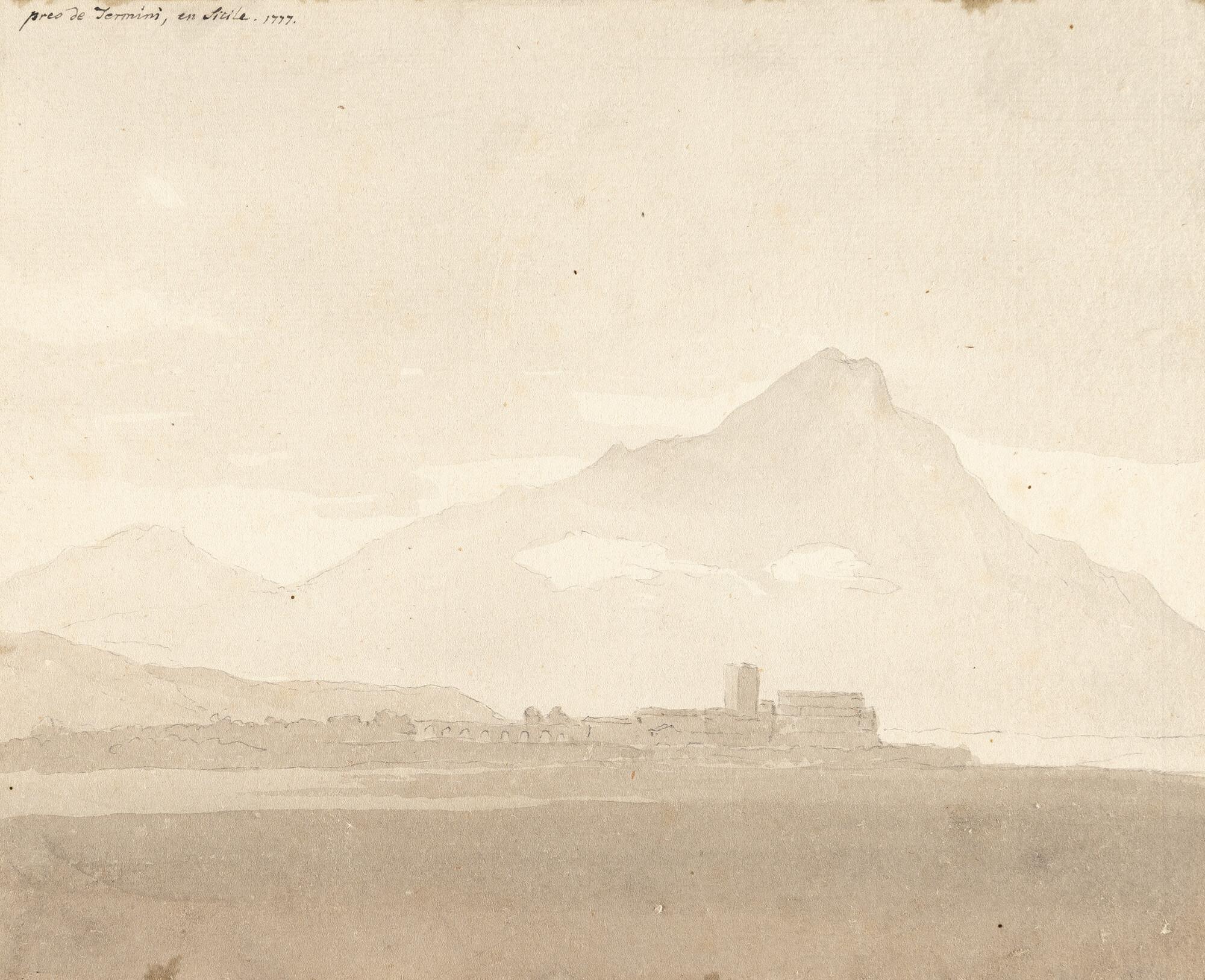 Jean Houel - Bei Termini Imarese auf Sizilien