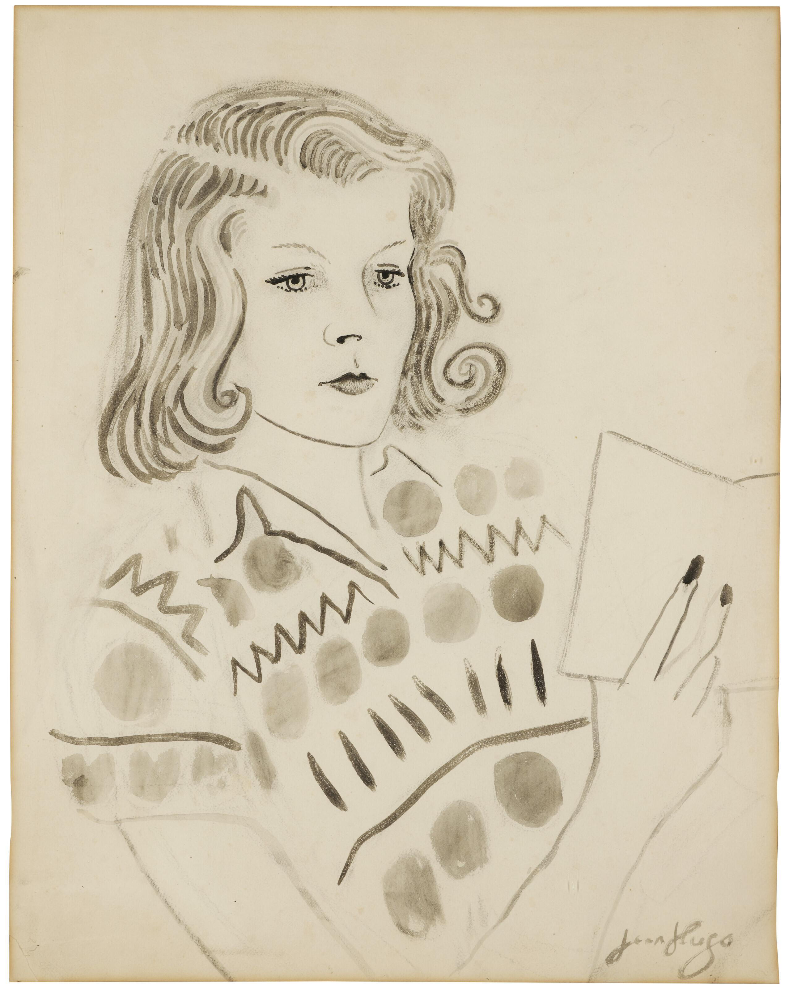 Jean Hugo - Portrait Of Clarissa Spencer-Churchill, Later Eden, Countess Of Avon