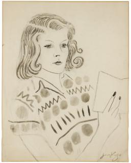 Jean Hugo - Portrait Of Clarissa Spencer-Churchill, Later Eden, Countess Of Avon