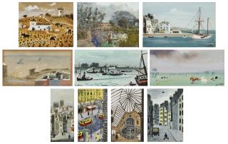 Jean Hugo - Ten Works Depicting Landscapes, Seascapes And Scenes Of Paris