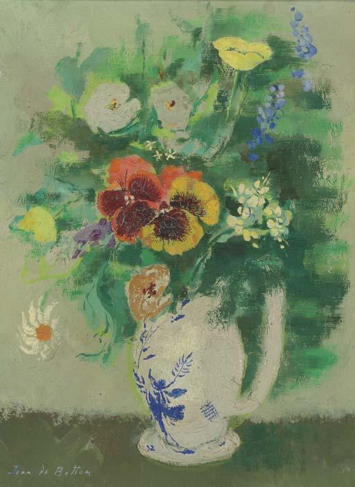 Jean Isy de Botton - A vase of flowers