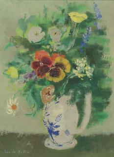 Jean Isy de Botton - A vase of flowers