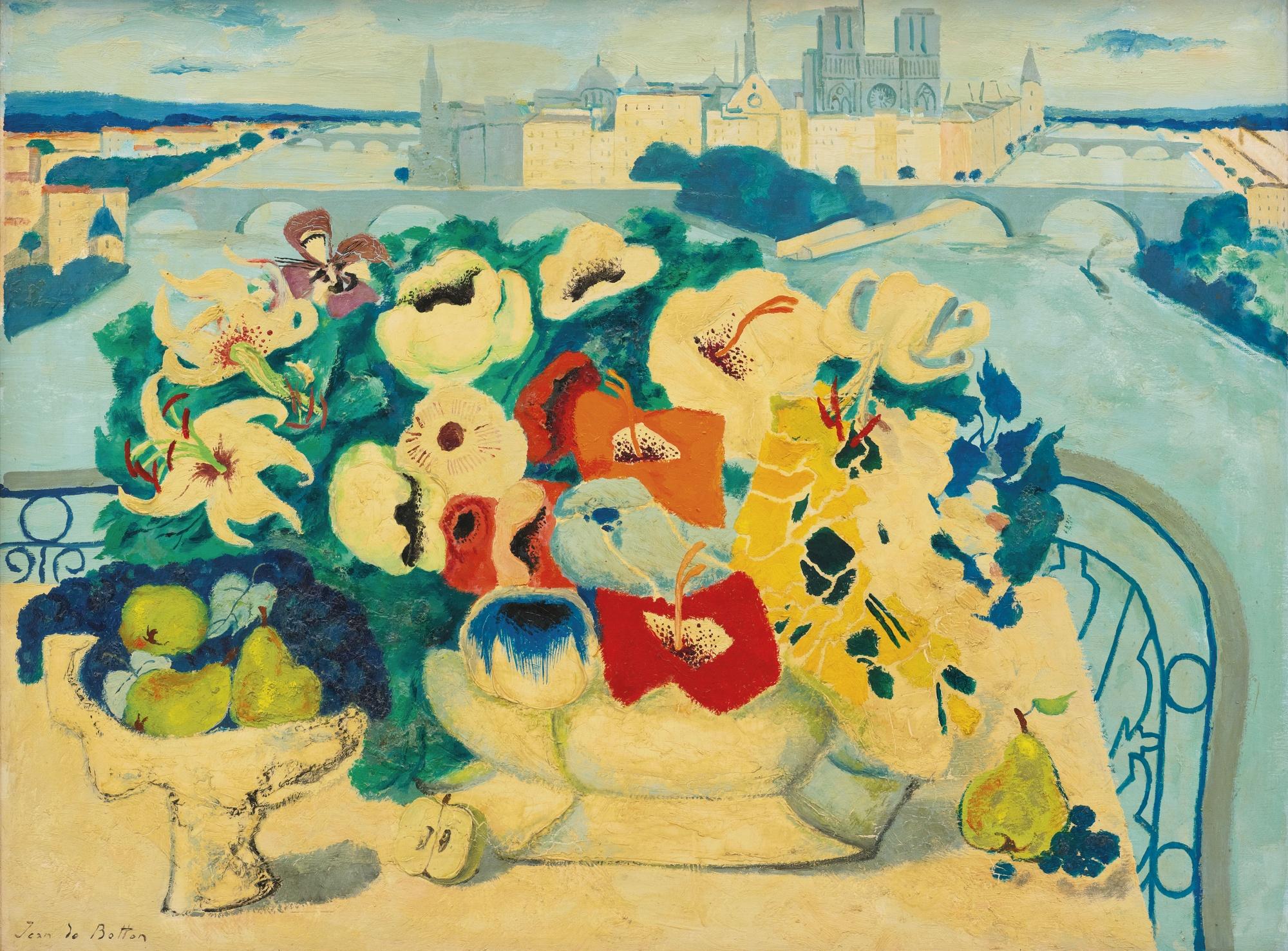 Jean Isy De Botton - L’Île De La Cité Depuis Ma Fenêtre