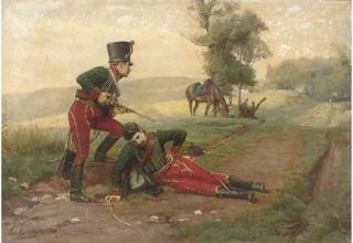 Jean-Jacques Berne-Bellecour - The fallen comrade