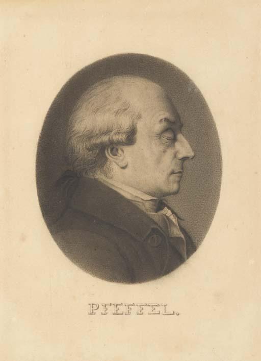 Jean-Jacques-Casimir Karpff - Portrait de Gottlieb Konrad Pfeffel (1736-1809) en buste de profil à droite