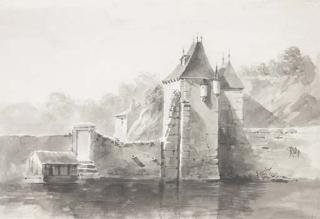 Jean-Jacques De Boissieu - Vue de l\'ancienne porte de Vaize à Lyon