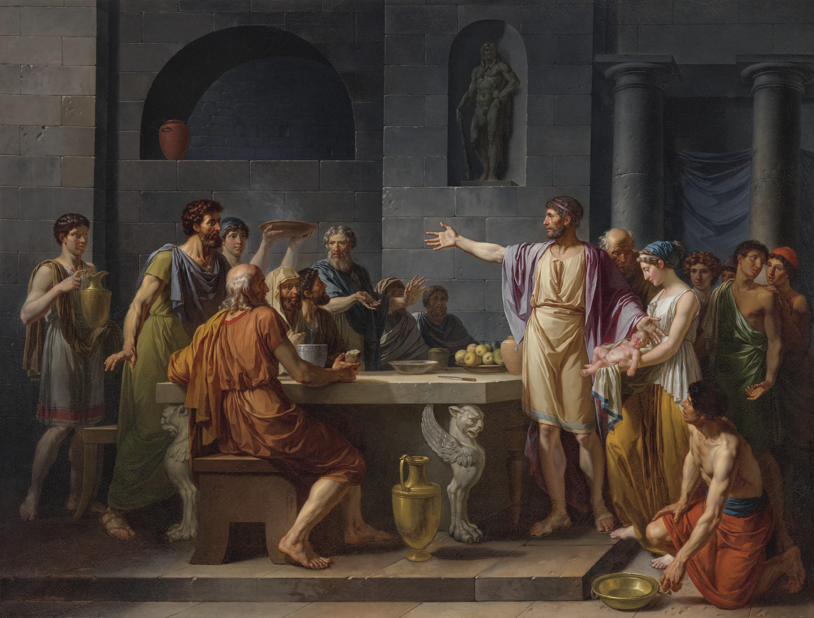 Jean-Jacques-François Le Barbier - La Magnanimite de Lycurgue (The Magnanimity of Lycurgus)