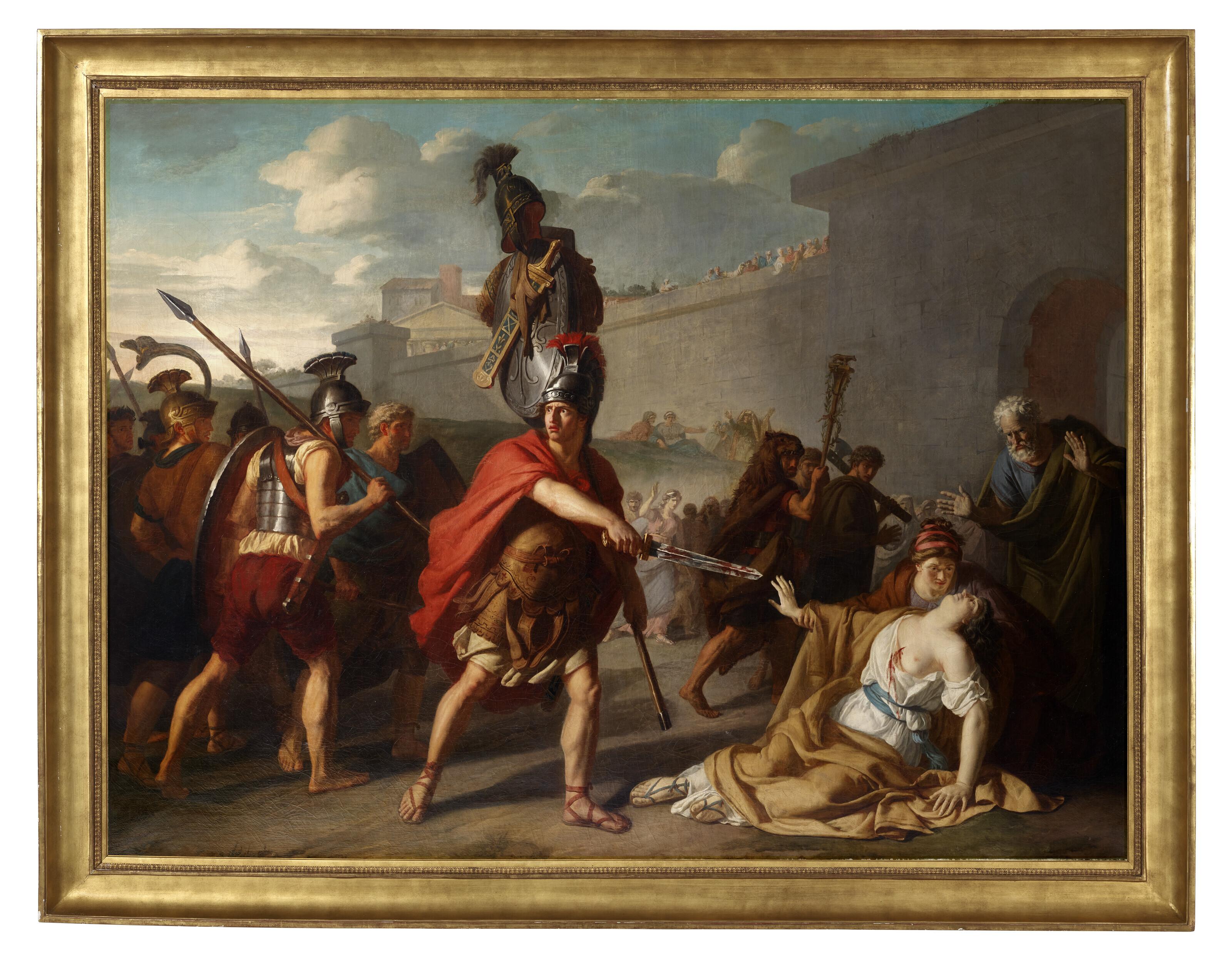 Jean-Jacques-François Le Barbier - The Death of Camilla