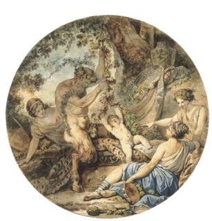 Jean-Jacques-François Le Barbier - The Education of Bacchus