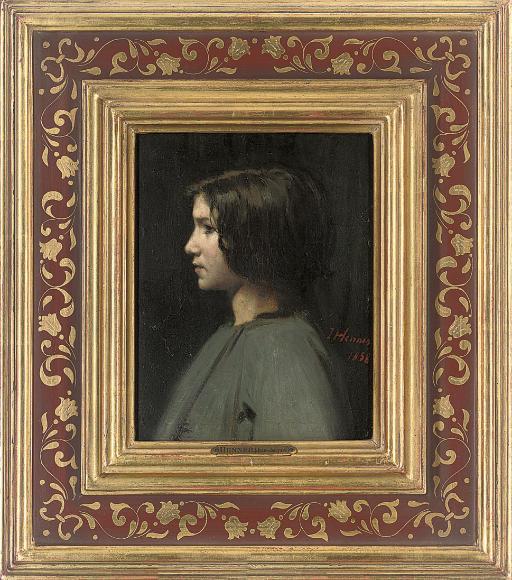 Jean Jacques Henner - Girl in green