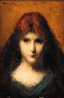 Jean-Jacques Henner - Head study of a girl