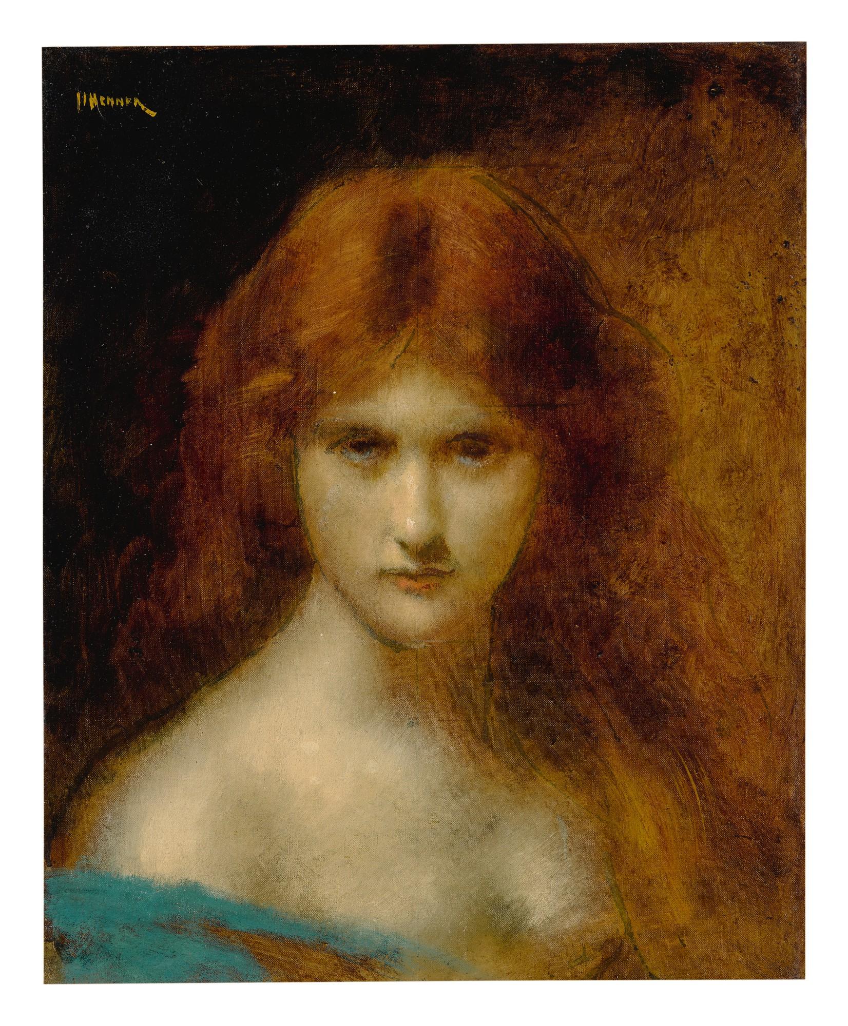Jean Jacques Henner - Judith. Small Half-Length Replica Turned Towards Left
