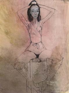 Jean Jansem - Danseuse assise