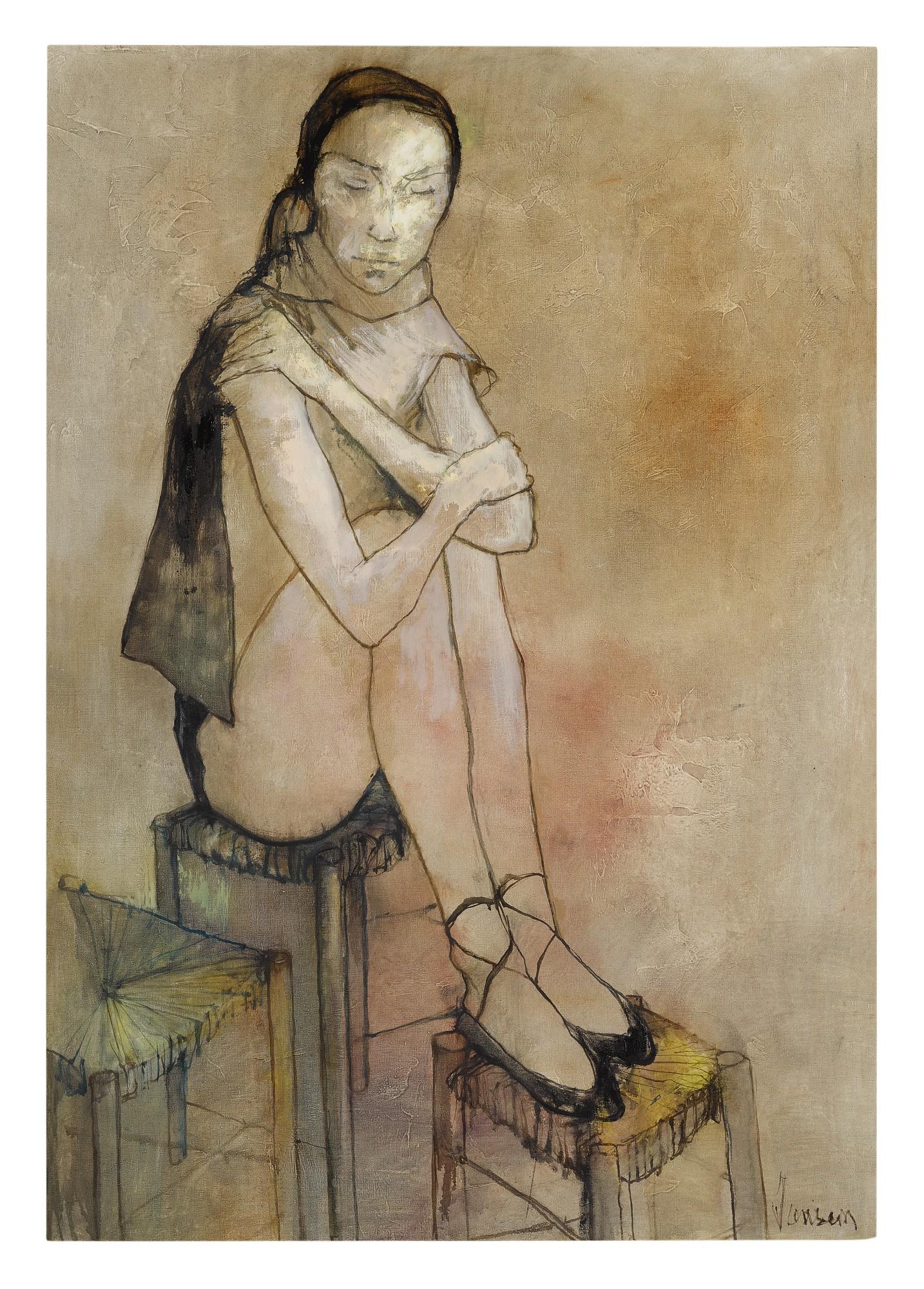 Jean Jansem - Danseuse Sur Tabouret, Corps De Ballet