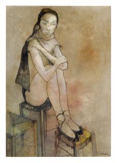 Jean Jansem - Danseuse Sur Tabouret, Corps De Ballet