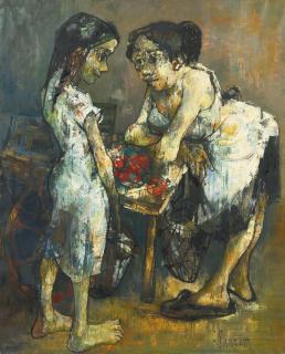 Jean Jansem - Deux Femmes