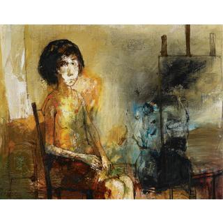 Jean Jansem - Fillette Assise