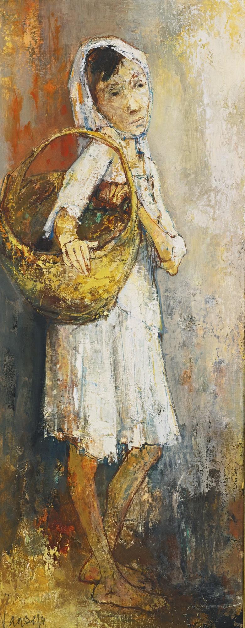 Jean Jansem - Jeune Fille Au Panier